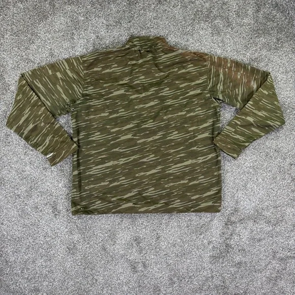 686 Tiger Stripe Camo Full Zip Fleece Jacket Mens XL Green Utility Techwear - Picture 2 of 16